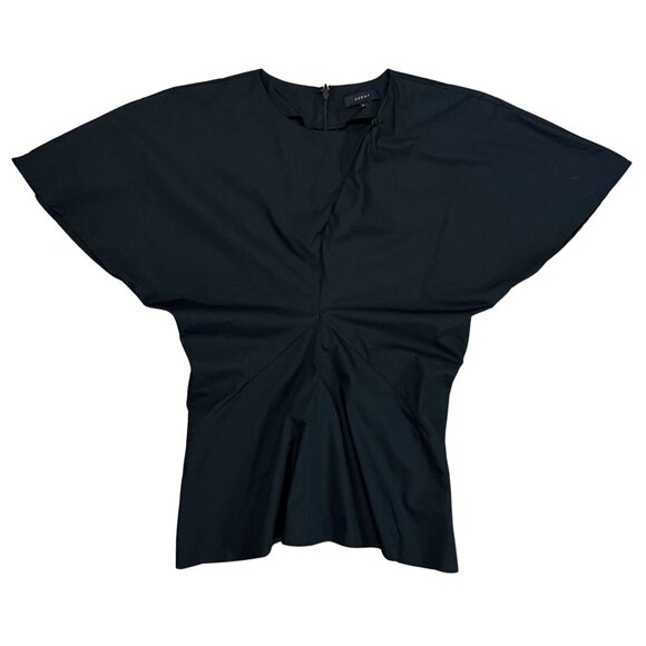 244. Soeur Embrun Midnight Blue Blouse Cotton $295 EUC Sz 36 - Picture 2 of 5